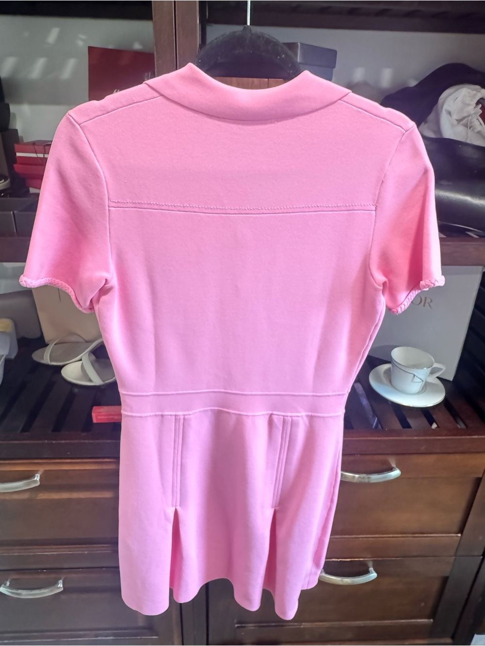 Maje Radene Knit Dress in Rose Pink - Picture 4 of 6